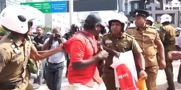 Police Disperse Protest Opposite American Embassy as Demonstrators Challenge US Support for Israel in Palestinian Conflict; 5 Arrested I Sri Lanka Latest News