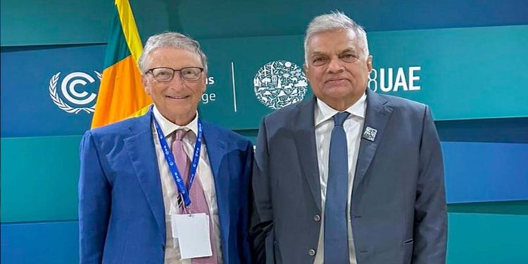 President Ranil Wickremesinghe, Bill Gates Forge Partnership to Boost Sri Lanka’s Climate Resilience I Sri Lanka Latest News