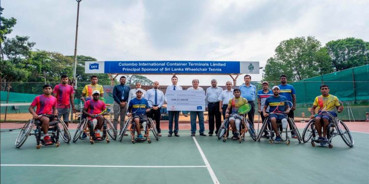 CICT & CMF donate US$ 41,600 to SLTA’s wheelchair tennis programme for 2023-24  I Sri Lanka Latest News