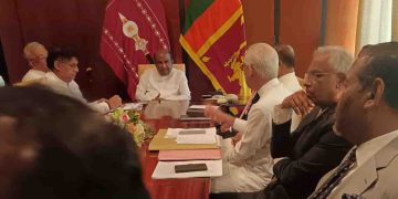 Sajith with the opposition party leaders met the Speaker! this morning! All Party Leaders Demand Postponement of Online Act! EXCLUSIVE PHOTOS I Sri Lanka Latest News
