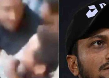 Shakib Al Hasan, a newly elected member of parliament, hits a fan’s ear! The video has gone viral on social media.