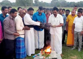 TNA new leader commences work visiting the ‘Mahaviru Cemetry’ in Kilinochchi I Sri Lanka Latest News