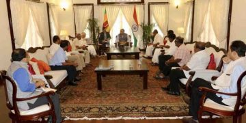 As soon as Sreedharan wins, he goes with all the Tamil leaders of the North East and meets the new High Commissioner of India! Request to intervene to get power beyond 13! PHOTOS I Sri Lanka Latest News
