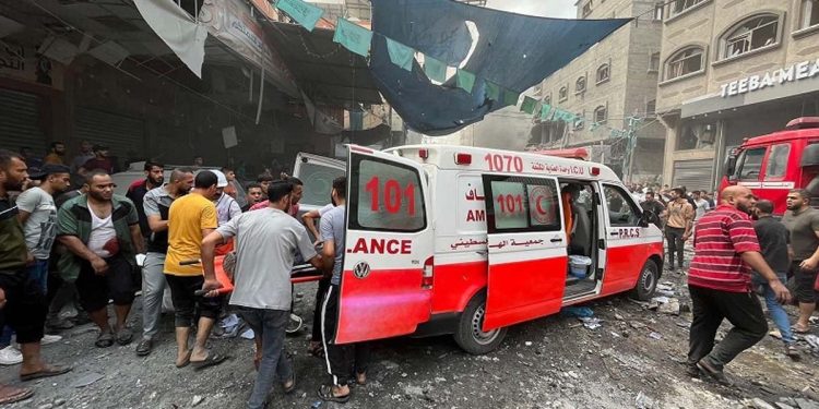 A fierce attack from Israel on the headquarters of the Red Cross organization in the Gaza Strip! VIDEO