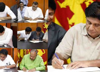 Political parties in the plantation with one million votes sign agreements with Sajith and SJB! VIDEO & PHOTOS I Sri Lanka Latest News
