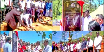 Launch of construction of 1300 houses under Indian Housing Project in 45 Estates across 10 Districts of Sri Lanka