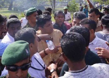 Opposition Leader Sajith Premadasa Subjected to Tear Gas Attacks During Anti-Government Rally: ‘targeted to harm his life’Alleges Laxman Kiriella I Sri Lanka Latest News