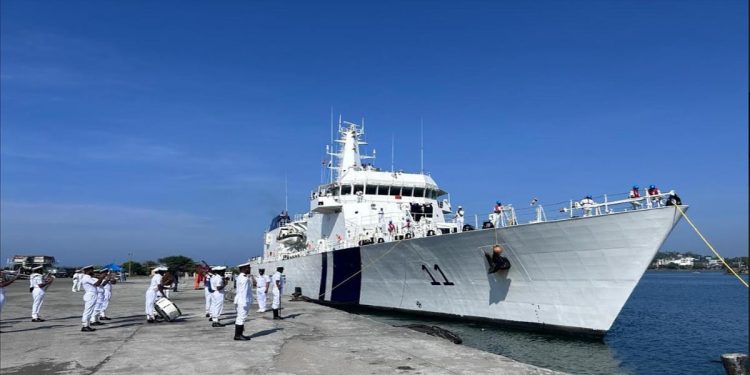 Indian coast guard ships visit to Galle & Colombo