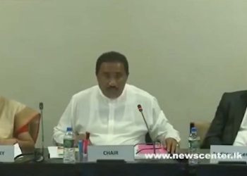 As the opposition MPs left the COPE committee one after another Chairman Rohitha Abeygunawardena Led the Committee’s First Meeting