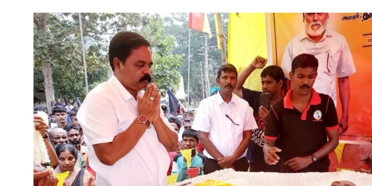 Santhan’s final journey marked by tributes to his life and sacrifice