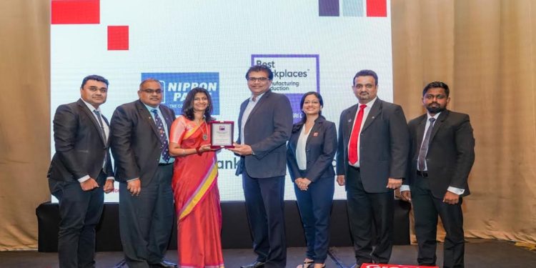 Nippon Paint shines as a beacon of excellence, recognized among the top workplaces in Sri Lanka’s Manufacturing and Production Industry for 2024 Great Place to Work®