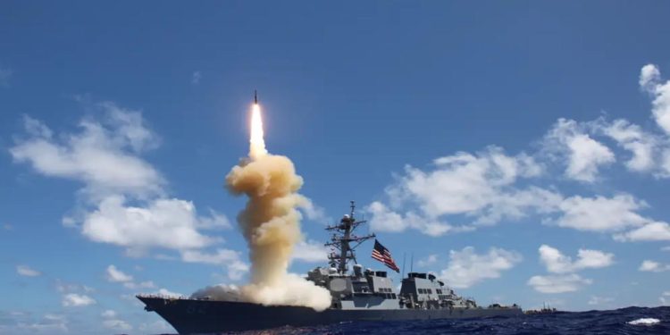 US Navy warships shot down Iranian missiles with a weapon they’ve never used in combat before