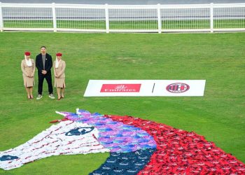 Emirates and AC Milan Unveil Unique Art Installation at Dubai World Cup 2024