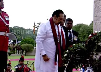 War Hero Celebration Led by Prime Minister in President’s Absence; Mahinda Rajapaksa, Key Figure in War Victory, Attends Event – VIDEO