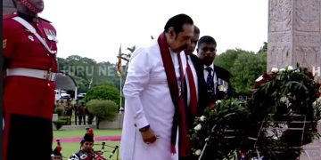 War Hero Celebration Led by Prime Minister in President’s Absence; Mahinda Rajapaksa, Key Figure in War Victory, Attends Event – VIDEO