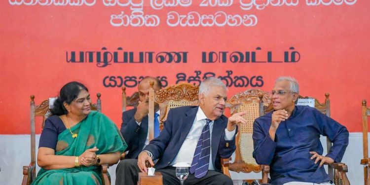 Sumanthiran Shares Stage with Both Anura and Ranil During Their Visits to Jaffna – Photos  | Sri Lanka Latest News