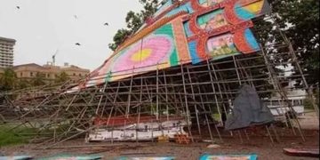 An Ominous Sign? Major Incident in Colombo as Galle Face Pantheon Collapses | Sri Lanka Latest News