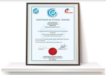 National Chambers of Exporters of Sri Lanka bestows highly-coveted ‘Certificate of Ethical Trading’ on Alumex PLC