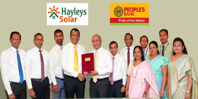 People’s Bank and Hayleys Solar join forces to accelerate Sri Lanka’s shift towards sustainable energy