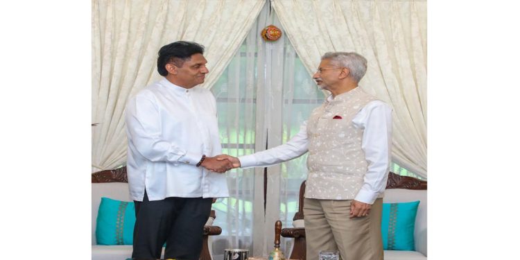 Indian Foreign Minister Meets with Opposition Leader Sajith Premadasa