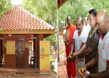 People’s Bank donates new security posts at Sacred Jaya Sri Maha Bodhi