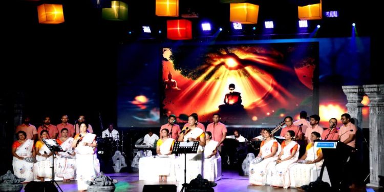 ComBank employees celebrate Poson with ‘Pahan Gee’