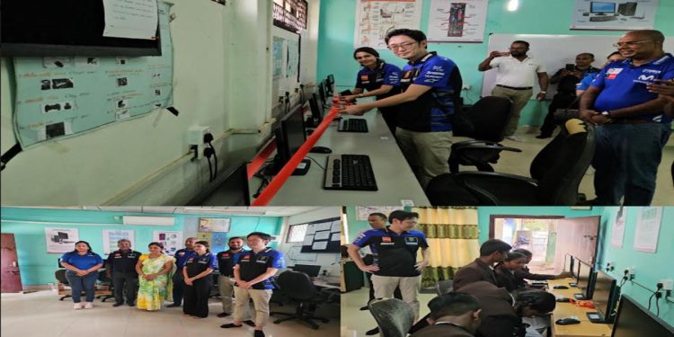 AMW & Yamaha OBM generously donate computers to St. Roches College, Chilaw