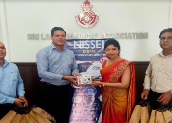 Sri Lanka College of Cardiologists received Blood Pressure Monitors