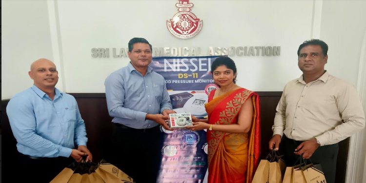 Sri Lanka College of Cardiologists received Blood Pressure Monitors