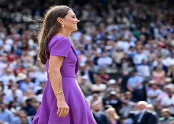 Britain’s Princess Kate, under treatment for cancer, gets standing ovation at Wimbledon men’s singles final
