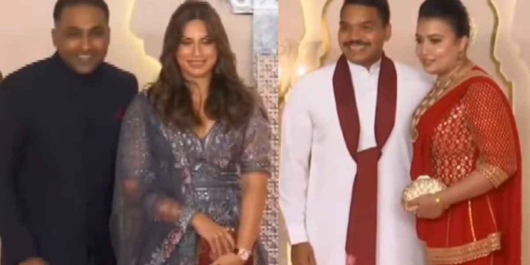 Only Namal and Mahela Invited from Sri Lanka to Ambani’s Son’s Grand Wedding! See How They and Their Families Attended the Event — VIDEO | Sri Lanka Latest News”