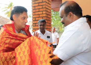 Tamil Arasu Katchi MP Selvam Adeyikilanathan Welcomes Sajith on His Eastern Journey; Discusses Northern Issues – VIDEO & PHOTOS | Sri Lanka Latest News