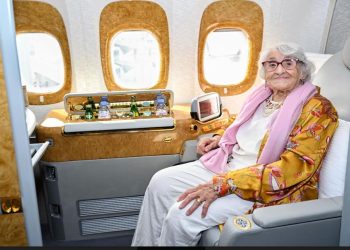  Emirates welcomes 101-year-old centenarian Rachida Smati onboard