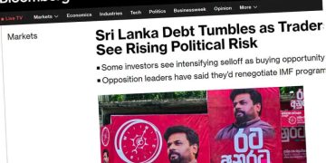 Sri Lanka’s Dollar Bonds Hit by Investor Anxiety Amid Election Uncertainty