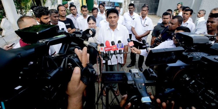Sajith Premadasa Casts His Vote in Rajagiriya!