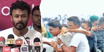 Dhanish Ali files complaint, alleging Jagath Manuvarna attempted to harm the opposition leader during protests.