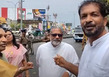 Former Ministers Rajitha Senaratne and Vidura Wickramanayake Confronted During Kalutara Nomination Submission