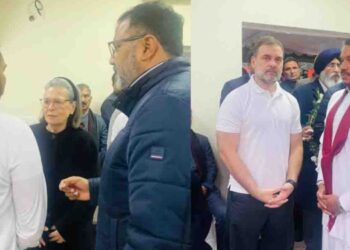 Ranil Wickremesinghe and Namal Rajapaksa Pay Tribute to Late Dr. Manmohan Singh, Welcomed by Gandhi Family