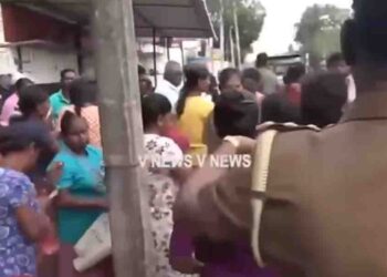 Residents Protest at Thirappanee Secretariat Over Wild Elephant Issues; Police Intervene