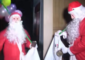 Santa Claus Spreads Joy in Elpitiya: Distributes Rice and Coconuts to Residents