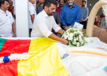 President Anura Kumara Dissanayake Pays Final Respects to Former MP Mavai Senathirajah