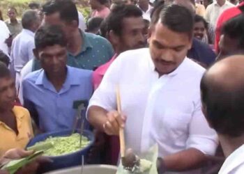 Namal Rajapaksa Leads Pohottuwa Reorganization in Anuradhapura, Receives Warm Public Response