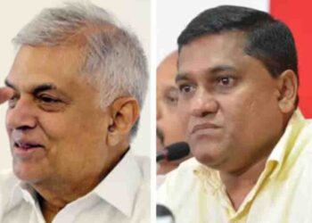 Former President Ranil Wickremesinghe Meets Indian External Affairs Minister at Indian Ocean Summit