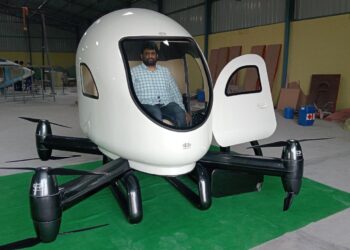 Guntur Startup Successfully Tests Pilot-less eVTOL Prototype
