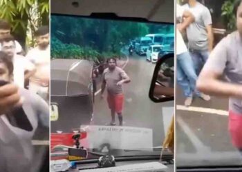 Three-Wheeler Driver Stops Tourist Bus, Verbally Abuses Driver and Assistant in Roadside Altercation