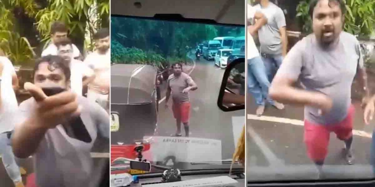 Three-Wheeler Driver Stops Tourist Bus, Verbally Abuses Driver and Assistant in Roadside Altercation
