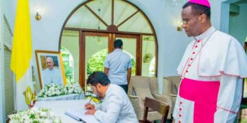 President Anura Kumara Dissanayake Expresses Condolences at Vatican Embassy for Pope Francis’ Passing