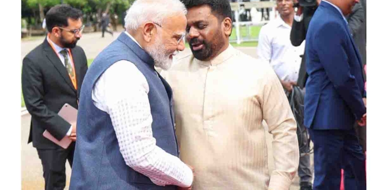 Indian Prime Minister Narendra Modi Officially Welcomed in Colombo by President Anura Kumara Dissanayake