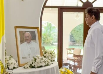 Opposition Leader Sajith Premadasa Offers Condolences at Vatican Embassy for Pope Francis’ Passing