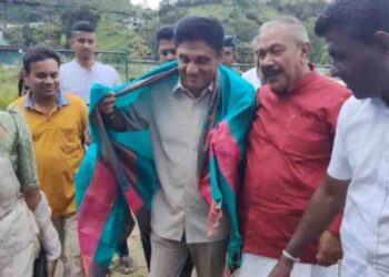 Radhakrishnan Dismisses Claims Against Sajith at SJB May Day Rally in Talawakele